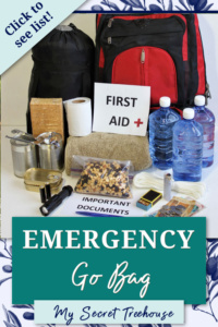emergency go bag pin, how to build a go bag, what to put in an emergency go bag, go bag