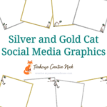 silver and gold cat social media graphics, silver and gold cat graphics, ready to post silver and gold cat graphics, social media graphics, social media, done for you silver and gold cat graphics, done for you silver and gold cat social media graphics